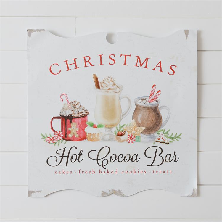 Christmas Hot Cocoa Bar Sign | Vintage Crossroads