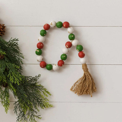 Distressed Christmas Farmhouse Beads Audrey's