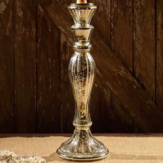 Mercury Glass Taper Holder The Country House
