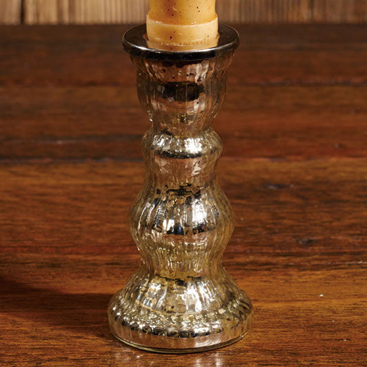 Mercury Glass Taper Holder The Country House