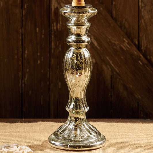 Mercury Glass Taper Holder The Country House