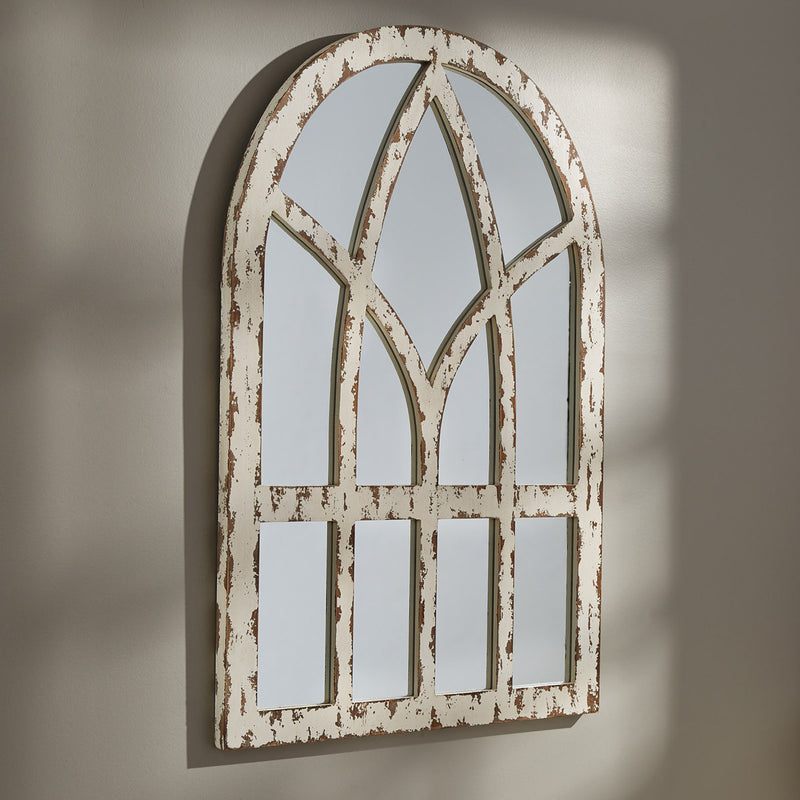Cathedral Distressed Wood Mirror Park Designs