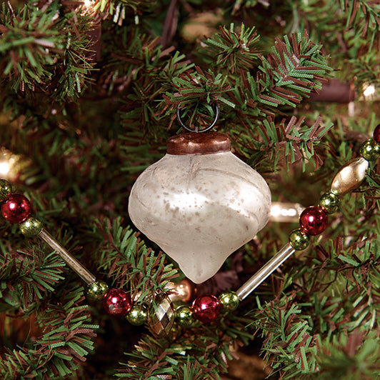 Mercury Glass Onion Ornament The Country House