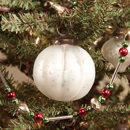 Ridged Mercury Glass Ornament