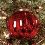 Ridged Mercury Glass Ornament