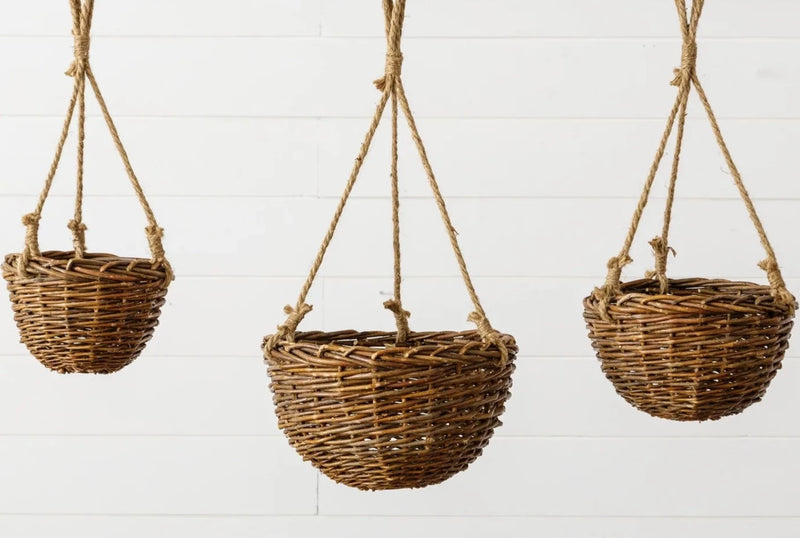 Hanging Willow Planter Baskets