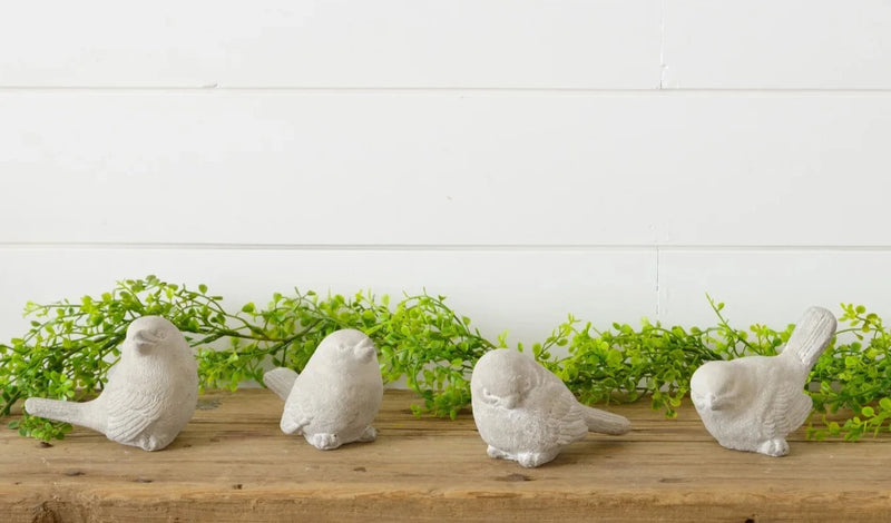 Cement Bird Figurines