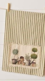 Gardening Tools & Topiaries Tea Towels Audrey's