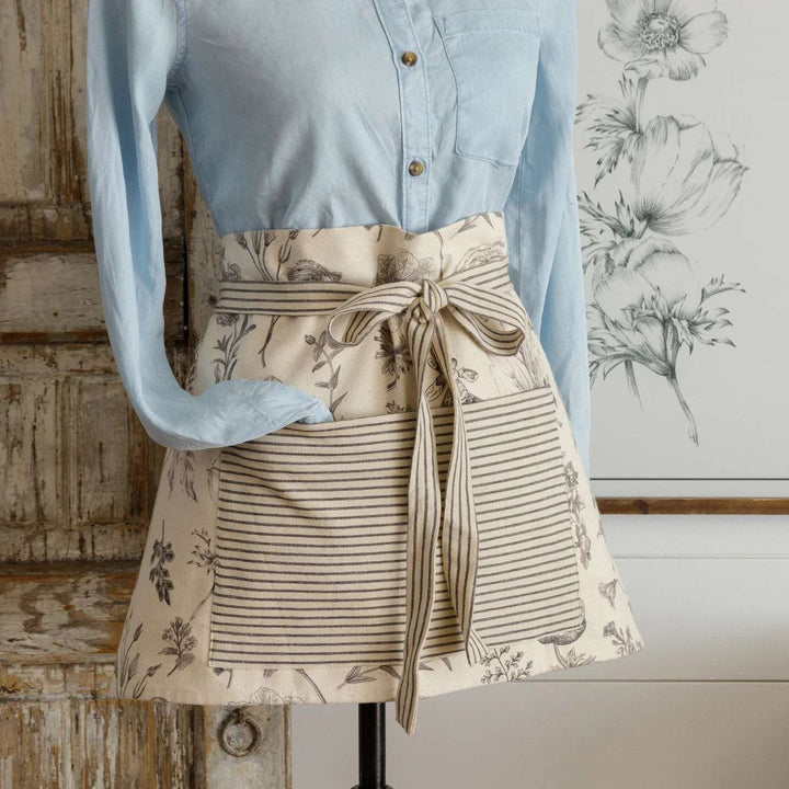 Vintage Vtg 60s 70s Apron S M Vest Apron Pockets Brown