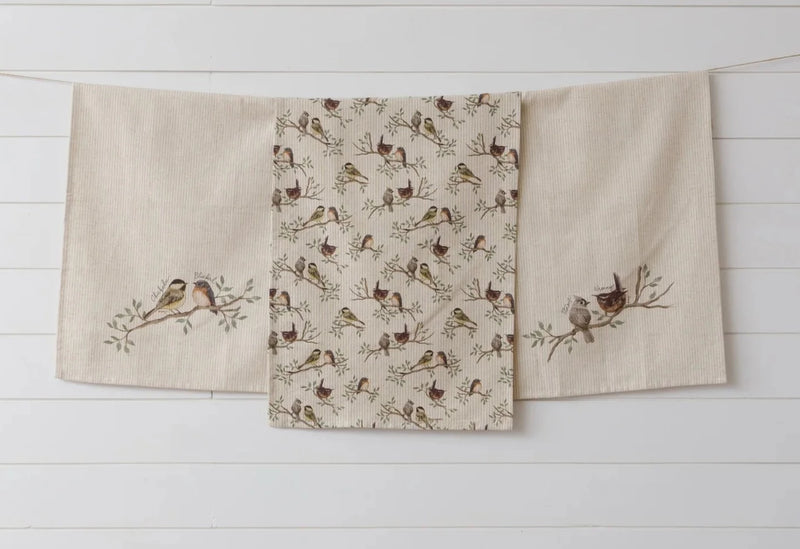 Birds On Branches Tea Towels