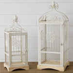 White Metal Birdcage Lanterns