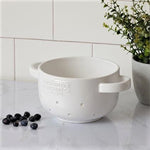 White Cottage Ceramic Colander Audrey's