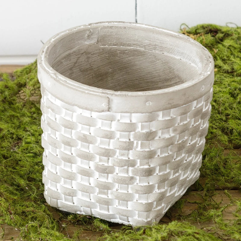 Mini Cement Basket Planter