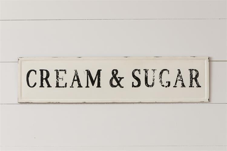 Cream & Sugar Sign Audrey's