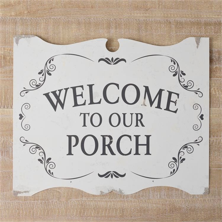 Welcome To Our Porch Sign Audrey's
