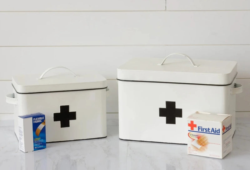 First Aid Tins With Swiss Cross