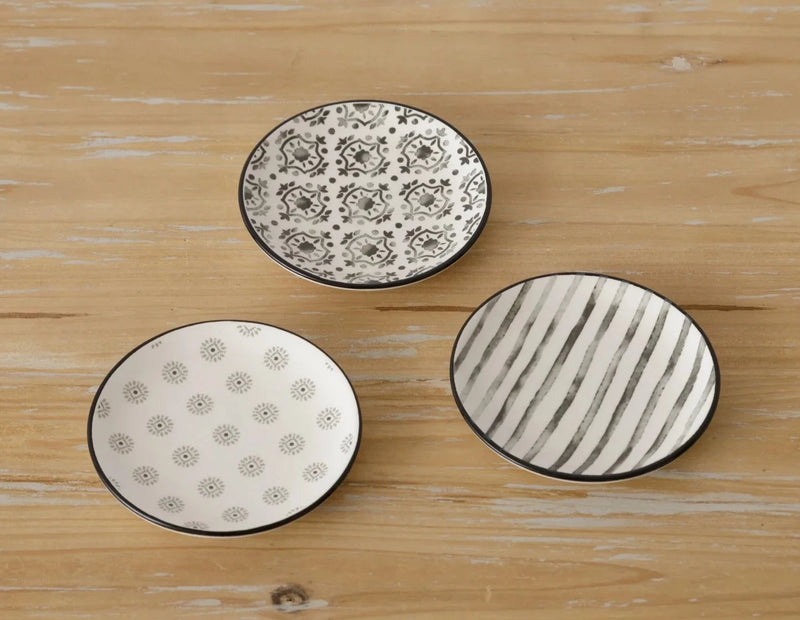 Arabesque And Stripes Trinket Plates
