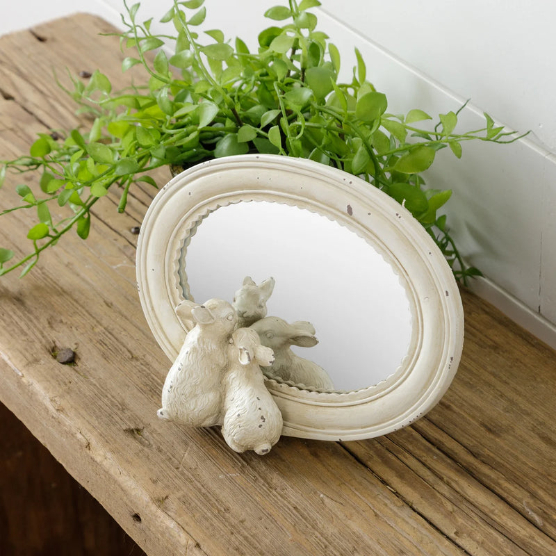 Peeking Bunnies Mirror