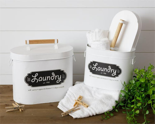 Oval Laundry Canister Audrey's