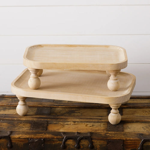 Wood Riser With Ball Feet Audrey's