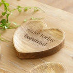 Mango Wood Heart Trinket Tray Audrey's