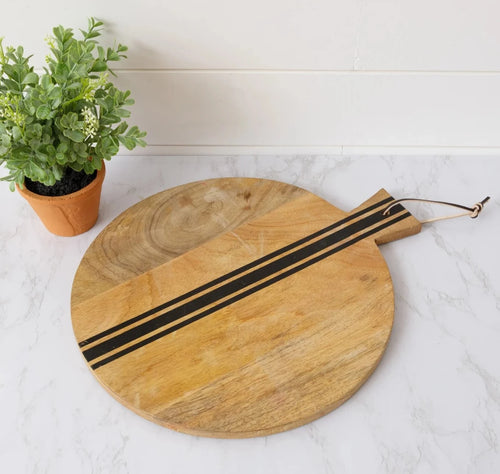 Farmhouse Stripe Cutting Board - Vintage Crossroads