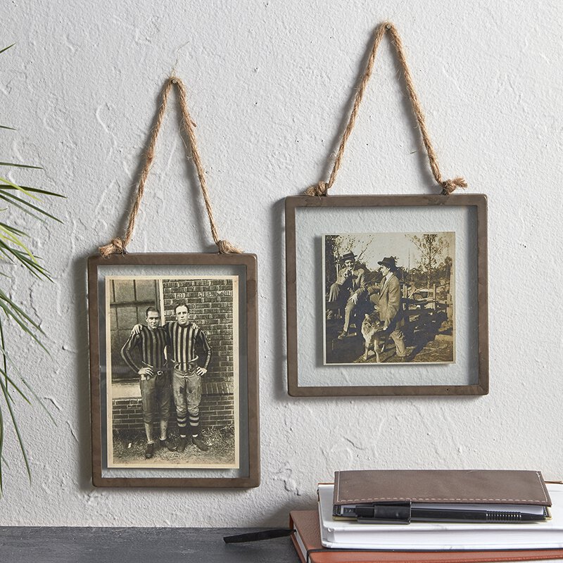 Antiqued Hanging Frame - Vintage Crossroads