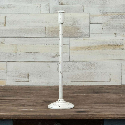 Aged White Candlestick Ragon House