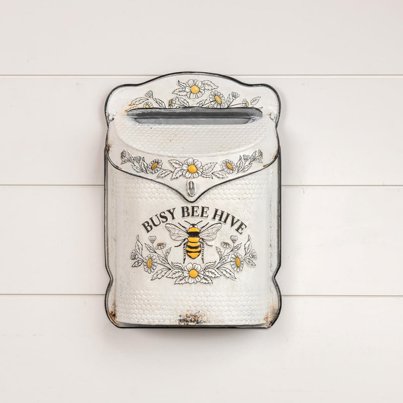 White Honeybee Mailbox