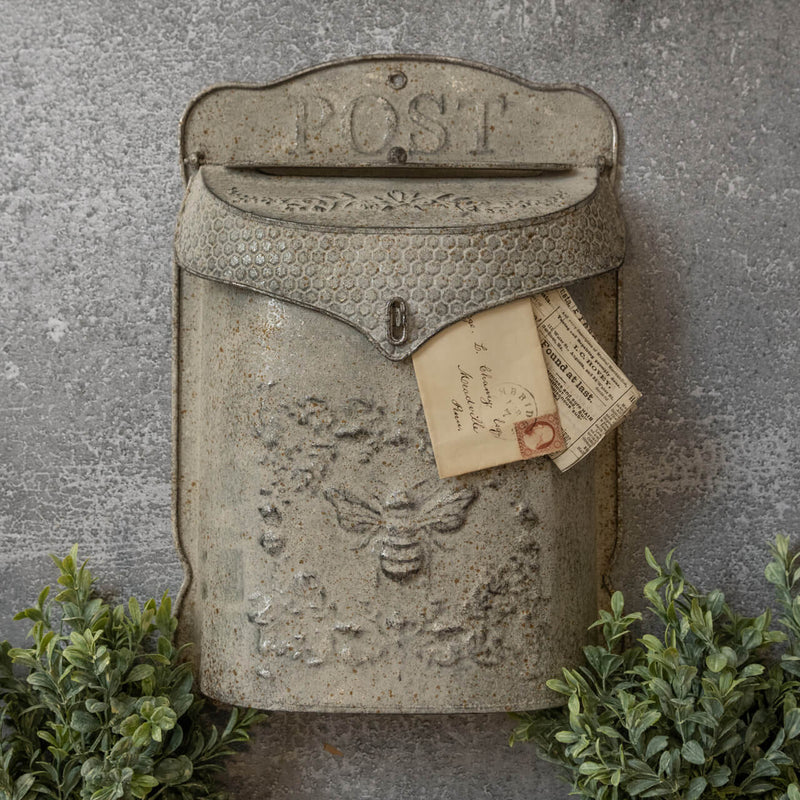 Galvanized Bee Mailbox