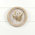 Round Pressed Foliage Wall Frame