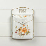 Birds With Flowers Post Mailbox
