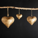 Golden Antique Heart Ornament - Vintage Crossroads