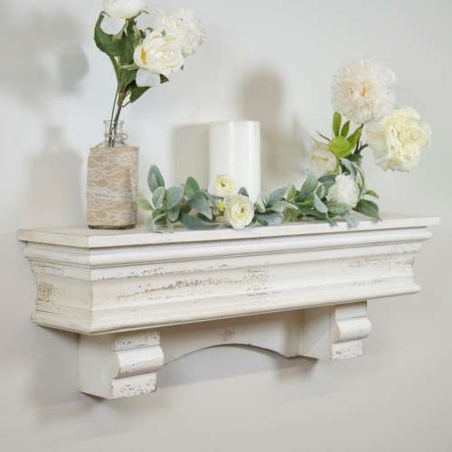 Distressed Wood Shelf VIP Home And Garden