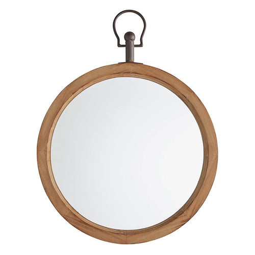 Wooden Hanging Mirror