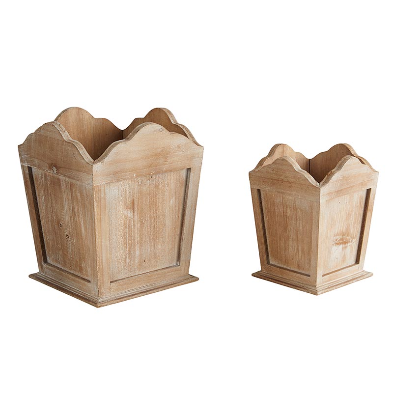 Wooden Square Container Set