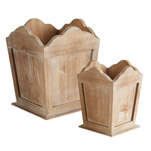 Wooden Square Container Set
