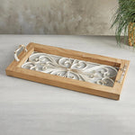 Wood Decorated Tray