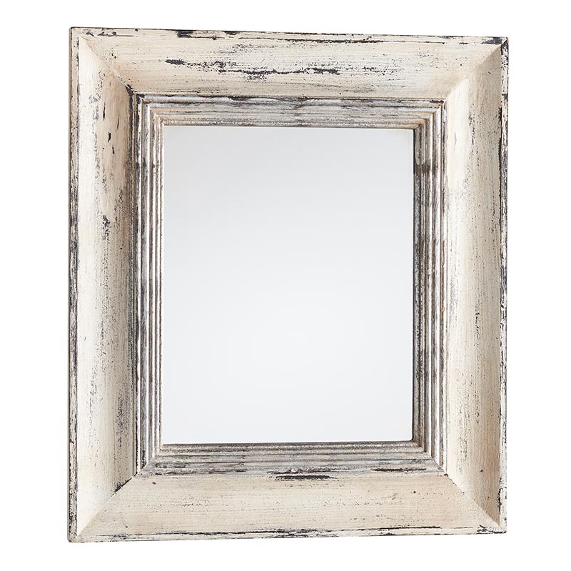 Wood Rimmed Wall Mirror