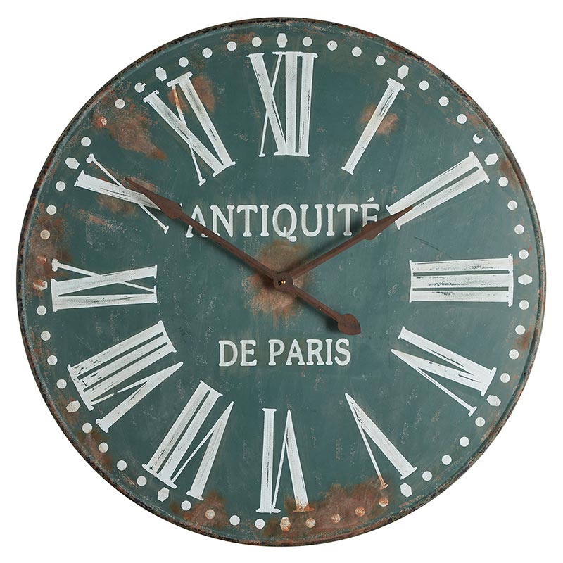 Antiqued Wall Clock