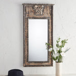 Heavily Distressed Wood Mirror