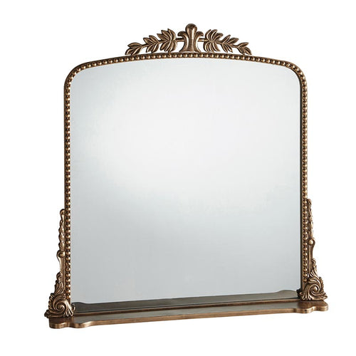Gold Floral Rimmed Mirror