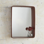 Faux Leather Rim Mirror