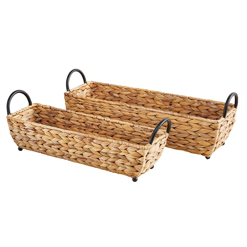 Water Hyacinth Woven Trays