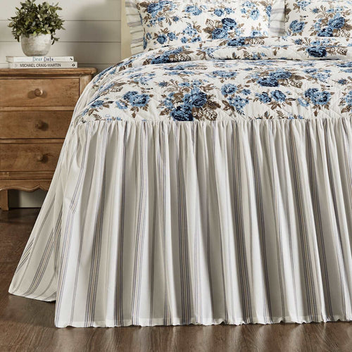 Annie Blue Floral Ruffled Bed Collection VHC Brands