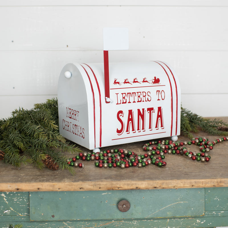 Mailbox with letters from children for Santa Claus. Classic