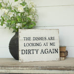 Dishes Tabletop Sign