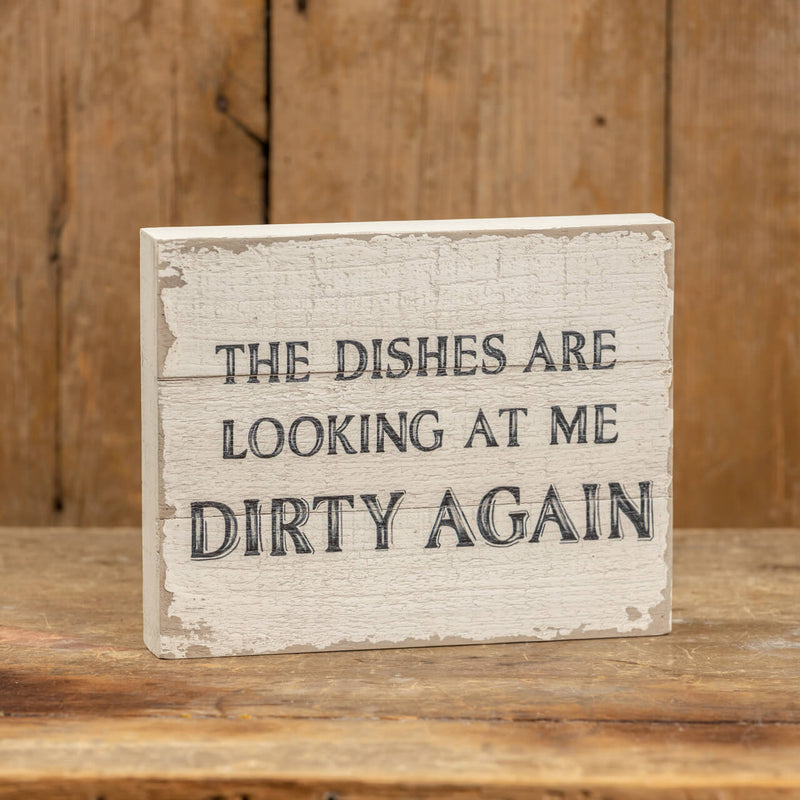 Dishes Tabletop Sign