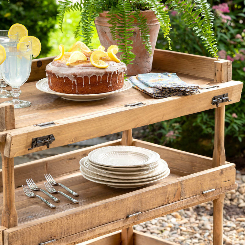 Wooden Bakery Cart