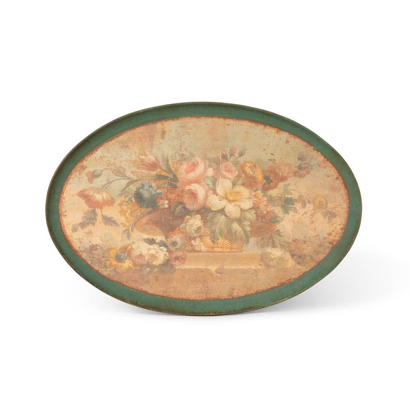 Oval Vintage Floral Prints